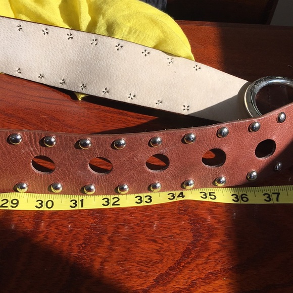 MK Leather studded belt sz M - Picture 11 of 11